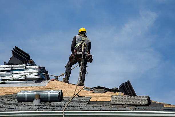 Professional Gutter Installation technician working in Walnut Grove, MS